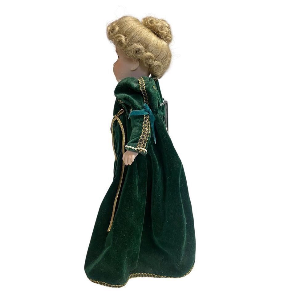 12.5” German Bisque Doll AM 390 6/0 Armand Marseille with Stand - Picture 3 of 11